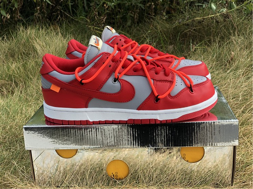 Poison version_ OFF-White x Nike Dunk Low gray-red color scheme_ number_ CT0856-600_ full code shipment 36--46-9941e947